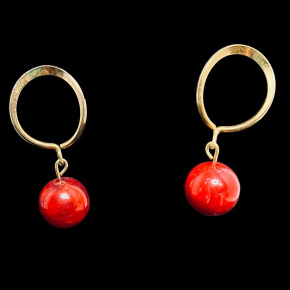 Lot of 6 Gold Tone Pierced Earrings (4838) - Picture 7 of 9